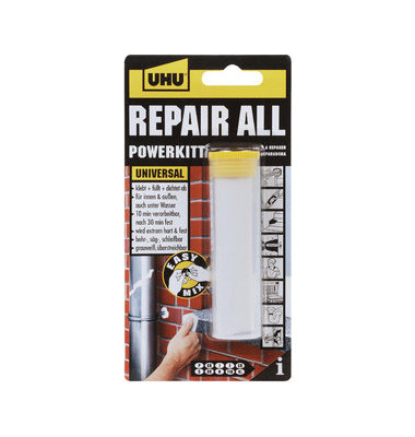 Klebstoffknetmasse repair all powerkit weiß