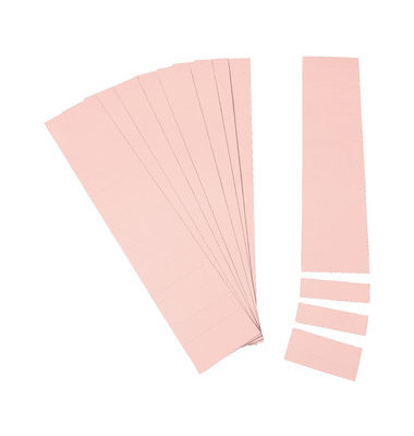 Einsteckkarten für Magnetschienen rosa 60x19mm 170 Stück