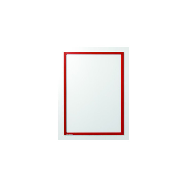 4024158034829 - Infotaschen magnetisch für A4 roter Rahmen 4024158034829 889005 5 Stück