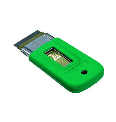 Fensterschaber ErgoTec 4 cm breit mit Sicherung grün Fensterschaber ErgoTec 4 cm breit mit Sicherung grün