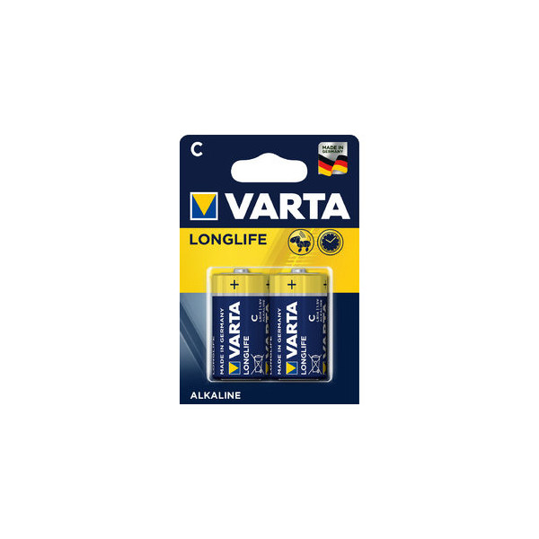 4008496525263 - Batterie Alkaline Baby c LR14 15V Longlife Retail Blister (2-Pack) - Varta