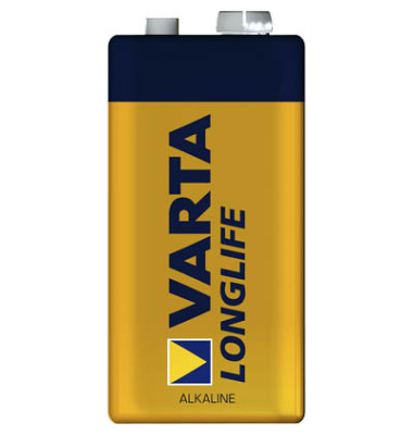 Batterien LONGLIFE, 9V-Block / E-Block / 6LR61, 9 Volt