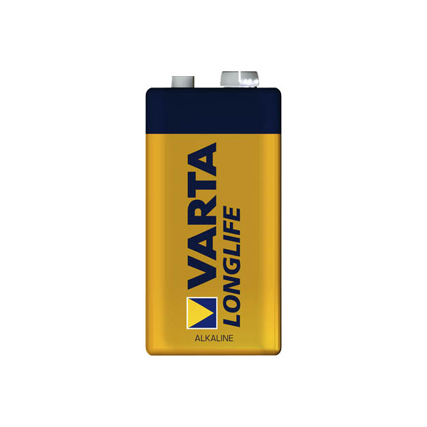 4008496525423 - E-Block Batterie VARTA Longlife 9 V besonders lange Lebensdauer 1 Stück Alkali Mangan