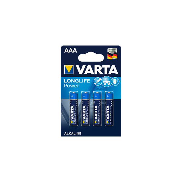 4008496559749 - Longlife Power (ehem High Energy) Micro aaa 4903 Batterien 4er-Blisterkarte Abmessungen 445x105mm - Varta