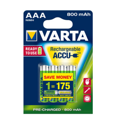 Akkus Recharge Accu Power, AAA / Mignon / HR03, 1,2 Volt