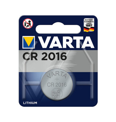 Knopfzellen Professional Electronics, CR2016, 3 Volt