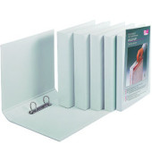 Präsentationsringbuch VELODUR® 1139190, A4 2 Ringe 50mm Ring-Ø Pappe/PP-Folie, 2 Außentaschen, weiß