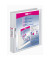 Präsentationsringbuch VELODUR® 1143190, A4 2 Ringe 25mm Ring-Ø Pappe/PP-Folie, 2 Außentaschen, weiß