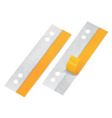 Abheftstreifen HEFTFIX 2002000, 3x10,5cm (BxL), Polyvinylchlorid (PVC) mit Kunststoffdeckleiste, transparent