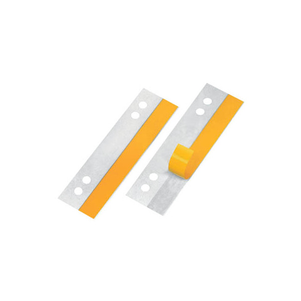 Veloflex Abheftstreifen HEFTFIX 2002000, 3x10,5cm (BxL), Polyvinylchlorid (PVC) mit Kunststoffdeckleiste, transparent 4000225200205 Velof 50 Stück