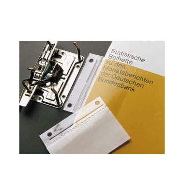 Abheftstreifen Doppelheftfix 2006 500, 6x10cm (BxH), Polypropylen (PP), transparent