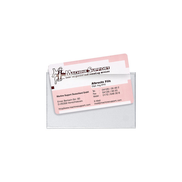 4000225220906 - Visitenkartentaschen sk transp 90x57mm 4000225220906 2209000 12 Stück