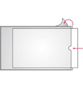 22141 Beschriftungsfenster 210x297mm A4 transparent Folie