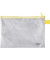 Reißverschlußtasche Mesh Bag PVC A5 250x180mm farblos/gelb