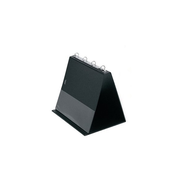 VELOFLEX Tischflipchart 4101 A4 quer schwarz mit 10 Hüllen