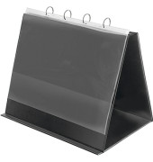 Tischflipchart, 4132280, 43,7x36cm (BxH), schwarz, ohne Rollen, f&uuml;r Tisch