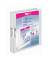 Präsentationsringbuch VELODUR® 4143190, A4 4 Ringe 25mm Ring-Ø Pappe/PP-Folie, 2 Außentaschen, weiß