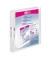 Präsentationsringbuch VELODUR® 4144190, A4 4 Ringe 16mm Ring-Ø Pappe/PP-Folie, 2 Außentaschen, weiß