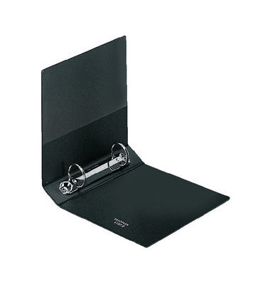 Ringbuch Karteikartenordner 4167 080, A6 2 Ringe 25mm Ring-&Oslash; Polyvinylchlorid (PVC) schwarz