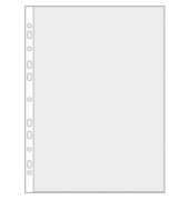Prospekth&uuml;llen 4339000, A4 transluzent genarbt, oben & links offen, 0,08mm