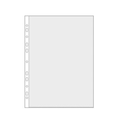 Prospekth&uuml;llen 4339000, A4 transluzent genarbt, oben & links offen, 0,08mm