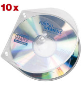 CD/DVD-Hülle Velobox für 1 CD transparent 125x125x4mm mit Abheftlochung