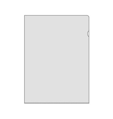 Sichthüllen 4544100, A4, transluzent genarbt, oben & rechts offen, 