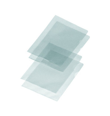Sichthüllen 4548 000, A4, farblos, glasklar-transparent, glatt, 0,18mm, oben & rechts offen, PVC
