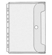 Prospekthüllen Jumbo Crystal 5342100 Standard, A4 glasklar glatt, rechts offen mit Klappe
