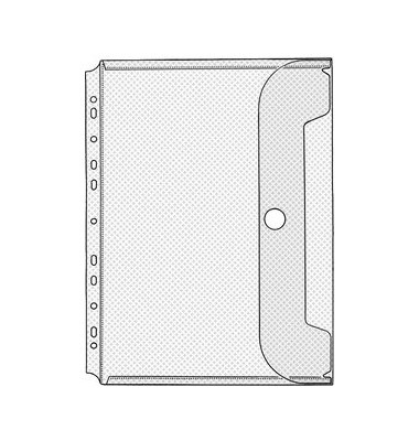 Prospekthüllen Jumbo Crystal 5342100 A4, glasklar glatt, rechts offen mit Klappe, 0,20mm