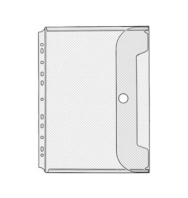 Prospekthüllen Jumbo Crystal 5342100 Standard, A4 glasklar glatt, rechts offen mit Klappe