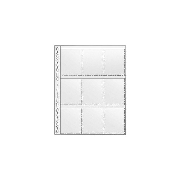100 Stück Veloflex 5349 Sammelhülle mit 9 Taschen A4 0,14mm   4000225534904 Veloflex