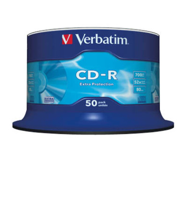 CD-Rohlinge 43351 CD-R, 700 MB / 80min, Spindel 