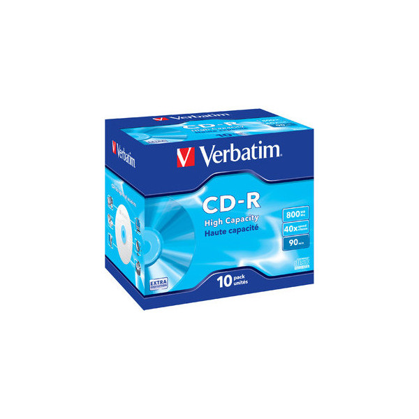 0023942434283 - ExtraProtection CD-R 12cm 1x10 Verbatim CD-R 90   800MB JC 48x Speed ExtraProtection 43428 0023942434283