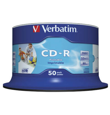CD-Rohlinge 43438 CD-R, 700 MB / 80min, Spindel 
