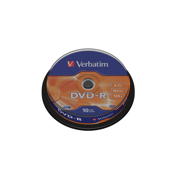 0023942435235 - 7GB 16x Speed DVD-R 12cm 1x10 Verbatim DVD-R 47GB 16x Speed matt silver Cakebox 43523 0023942435235 0023942435235 - 7GB 16x Speed DVD-R 12cm 1x10 Verbatim DVD-R 47GB 16x Speed matt silver Cakebox 43523 0023942435235