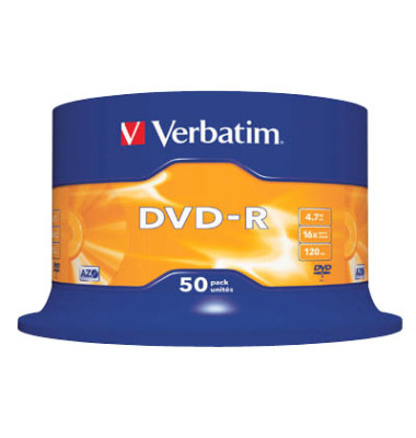 DVD-Rohlinge 43548 DVD-R, einmal, 4,7 GB / 120 Min, Spindel 