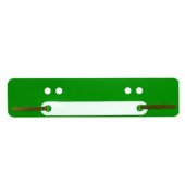 Heftstreifen kurz 201250, 34x150mm, Kunststoff mit Kunststoffdeckleiste, grün, 25 Stück