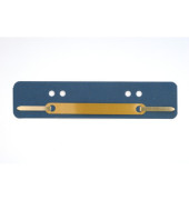 Heftstreifen kurz 401-200 0413, 34x150mm, RC-Karton mit Metalldeckleiste, blau, 25 Stück