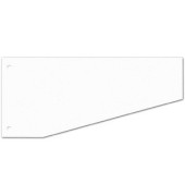 Trennstreifen 50500T Trennstreifen Trapez wei&szlig; 190g gelocht 24x10,5cm