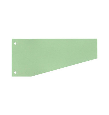 Trennstreifen 50501T Trennstreifen Trapez gr&uuml;n 190g gelocht 24x10,5cm