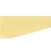 Trennstreifen 50502T Trennstreifen Trapez gelb 190g gelocht 24x10,5cm