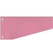 Trennstreifen 50503T Trennstreifen Trapez rot rosarot 190g gelocht 24x10,5cm