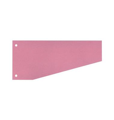 Trennstreifen 50503T Trennstreifen Trapez rot rosarot 190g gelocht 24x10,5cm