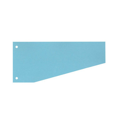 Trennstreifen 50504T Trennstreifen Trapez blau 190g gelocht 24x10,5cm