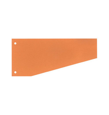 Trennstreifen 50506T Trennstreifen Trapez orange 190g gelocht 24x10,5cm