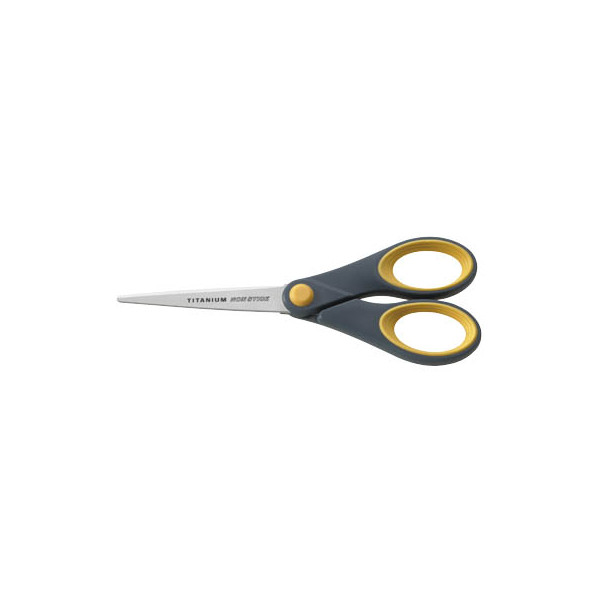 4027521306707 - Büroschere TITANIUM NON STICK Edelstahl rostfrei titanbeschichtet 18cm grau gelb 4027521306707 Westcott 4027521306707 - Büroschere TITANIUM NON STICK Edelstahl rostfrei titanbeschichtet 18cm grau gelb 4027521306707 Westcott
