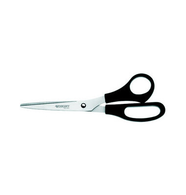 Papierschere, Stahl, rostfrei, 21cm, schwarz