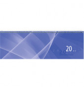 Schreibtischquerkalender 146 1Woche/1Seite blau 30x10cm 2022