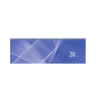 Schreibtischquerkalender 146 1Woche/1Seite blau 30x10cm 2022